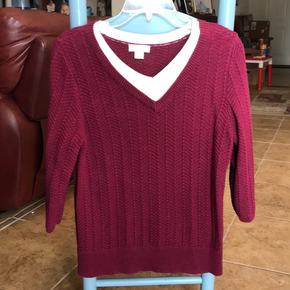 🌹Cozy Christopher & Banks Sweater. 3/4 sleeve🌹